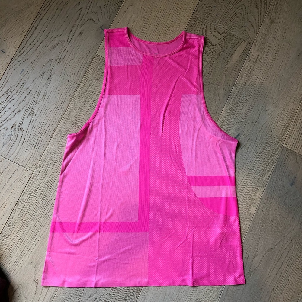 Nike Tech Pack knit training tank hot pink muscle